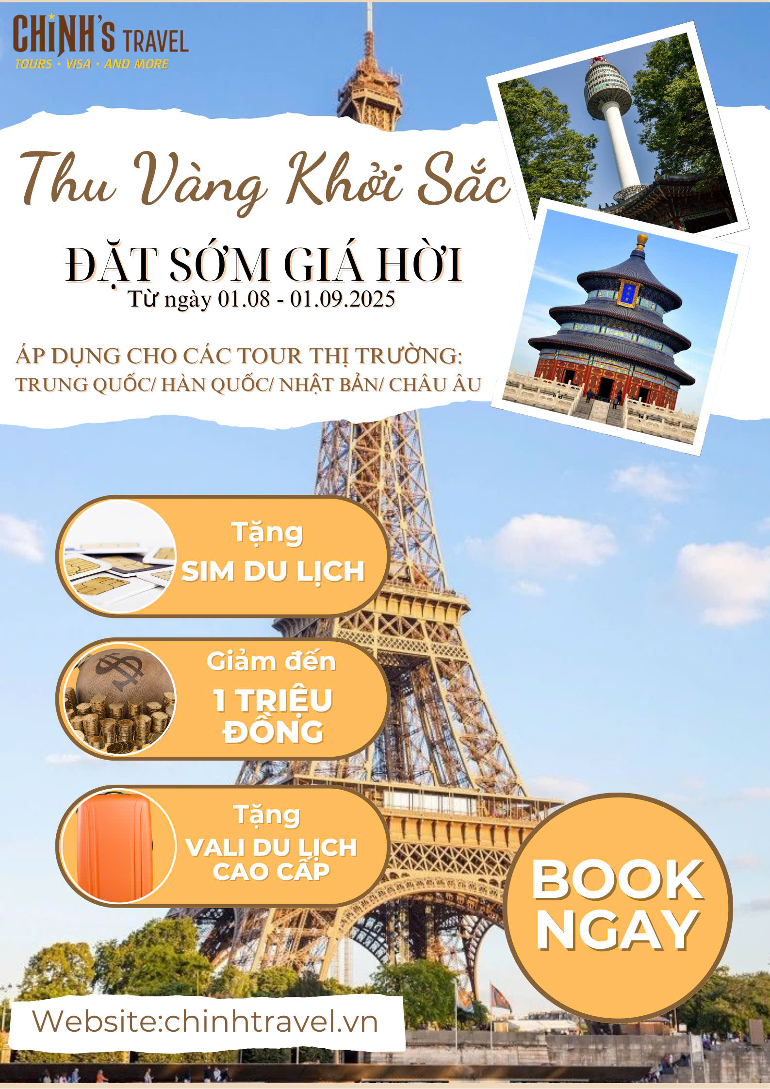 Du lịch mùa thu 2025: Hành trình khám phá văn hoá đậm chất thơ